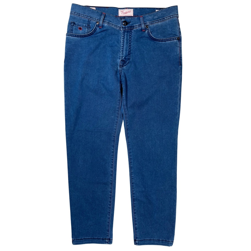 Marco Pescarolo Nerano M18 Jeans Men 48 (US 32) Blue Italian Straight Leg Luxury